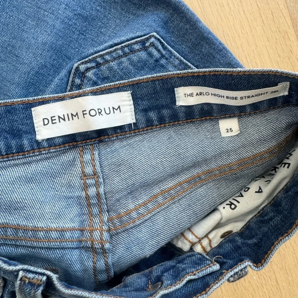 Aritzia Denim Forum The Arlo High Rise Straight Jeans Size 25/28L - Picture 12 of 13